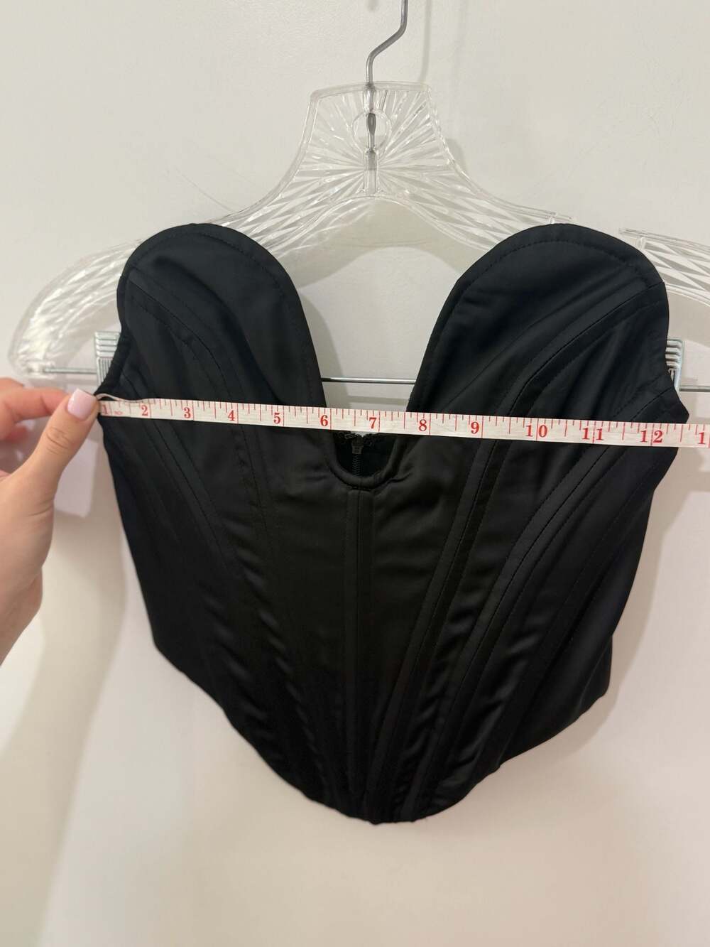 Heiress Beverly Hills Black Plunge Corset Top XXS - Picture 8 of 14